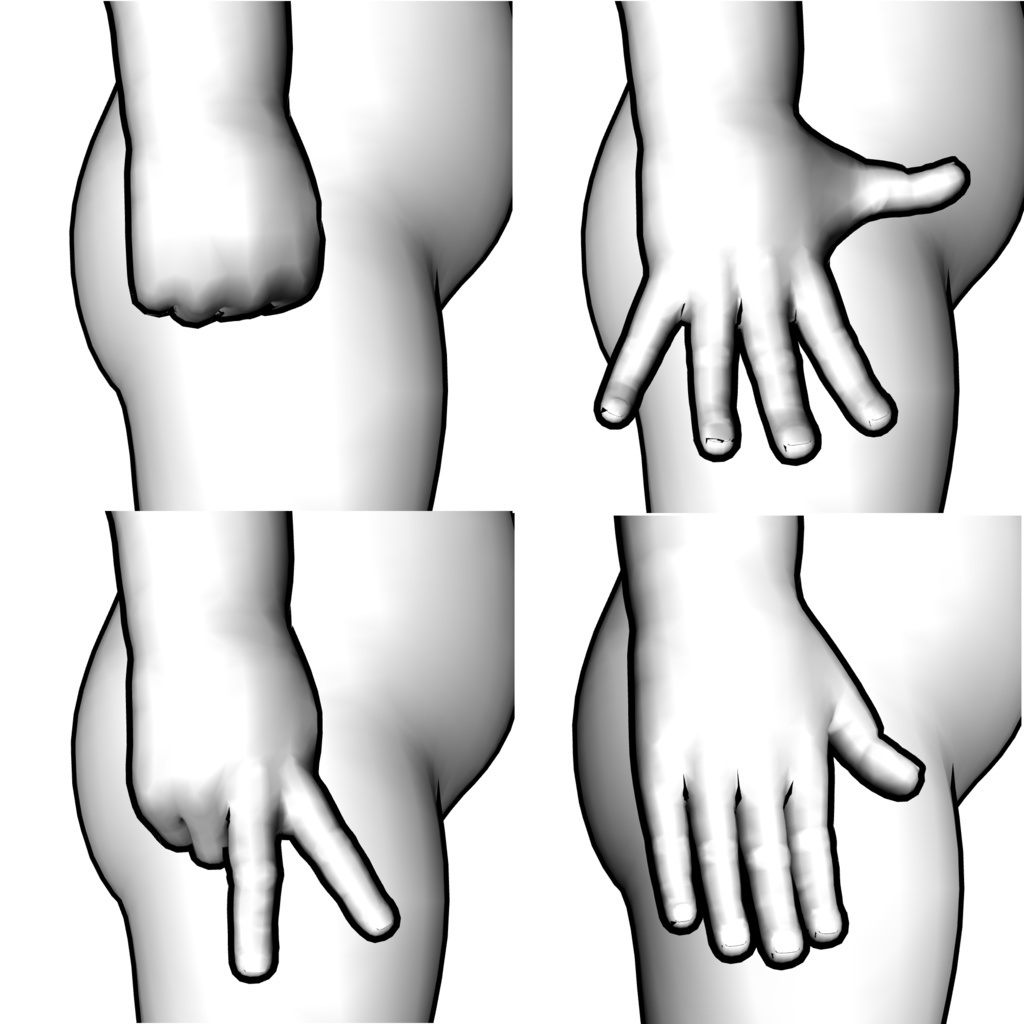 ホワイトモデルで自由に動かせるリアルな素体オーダー