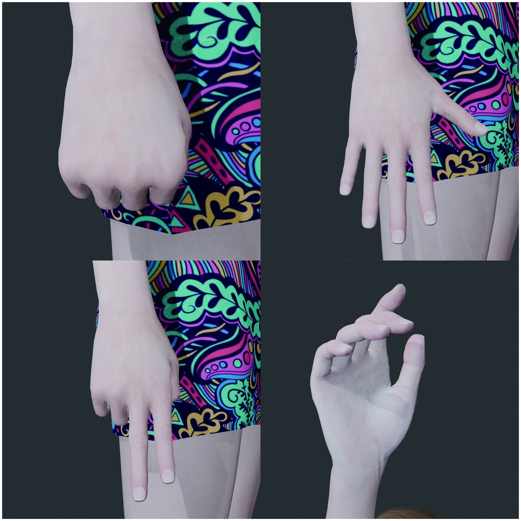 表情まで動かせるリアルなグラマラス女性 3Dキャラ素材(FBX対応)艶やかなボディライン・豊かな表情に最適!【CLIP STUDIO PAINTで使えるおまけつき】