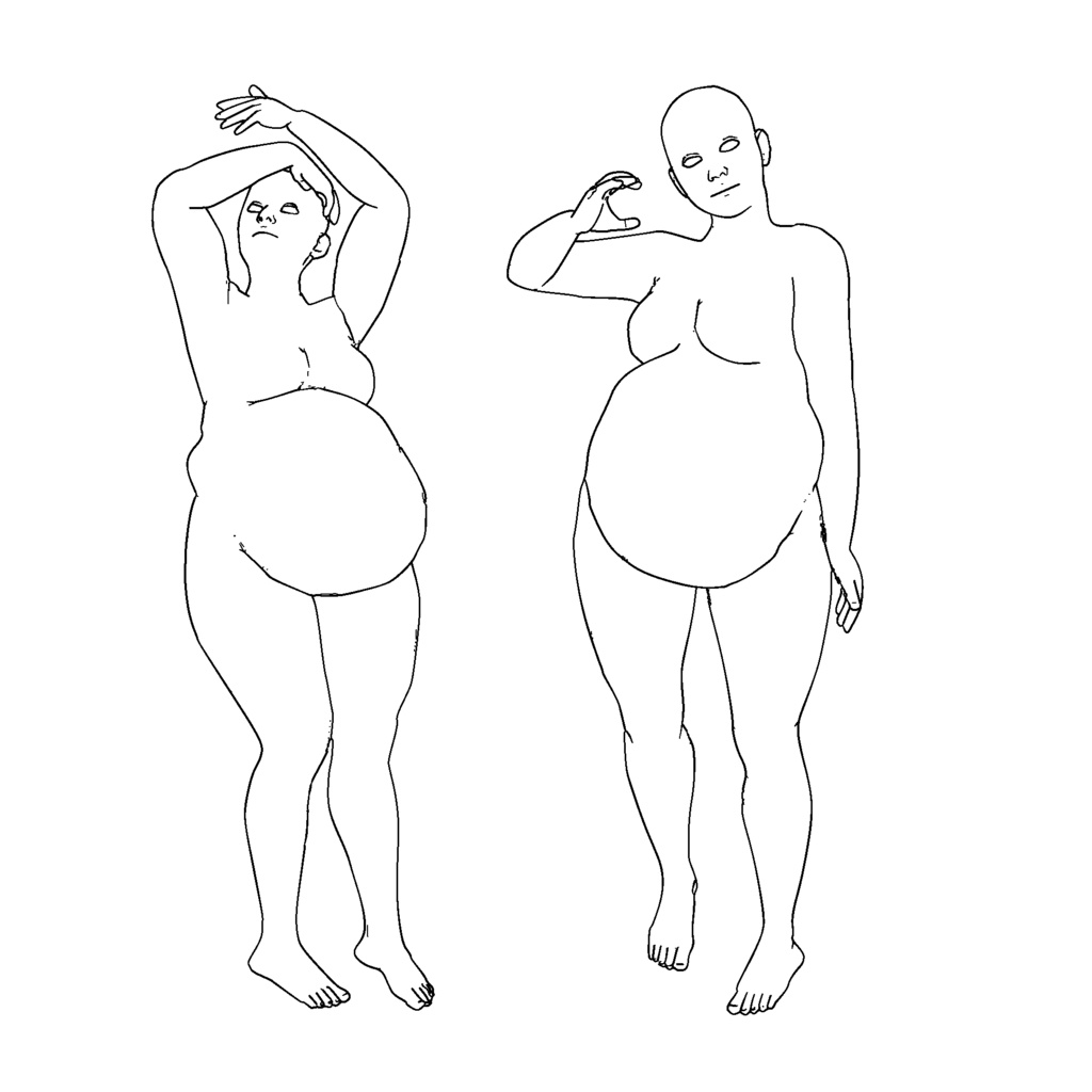 表情まで動かせるリアルな妊婦 3Dキャラ素材(FBX対応)出産準備・家族表現に最適!【CLIP STUDIO PAINTで使えるおまけつき】