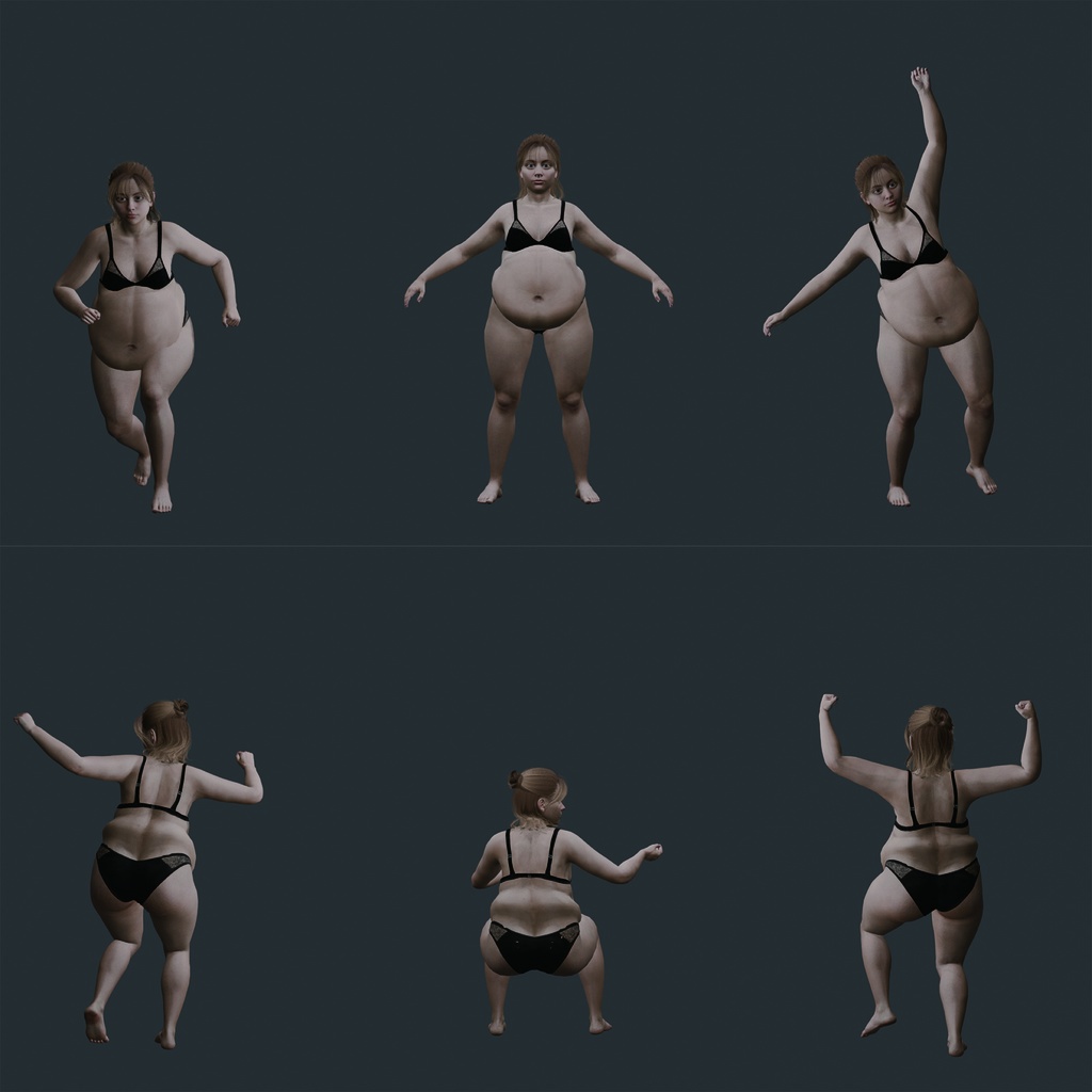 表情まで動かせるリアルな妊婦 3Dキャラ素材(FBX対応)出産準備・家族表現に最適!【CLIP STUDIO PAINTで使えるおまけつき】