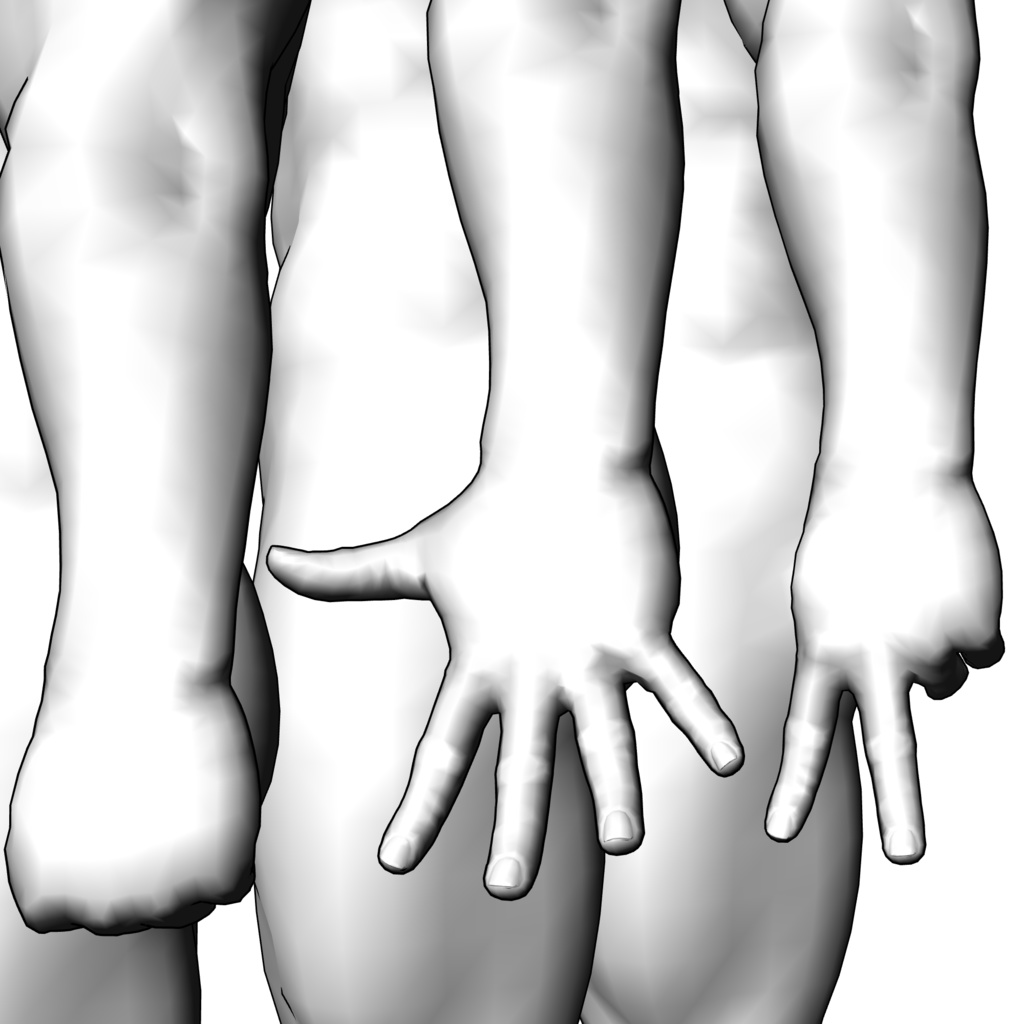 表情まで動かせるリアルなハードマッチョ男性 3Dキャラ素材(FBX対応)超筋肉質・モブ〜主人公表現に最適!【CLIP STUDIO PAINTで使えるおまけつき】