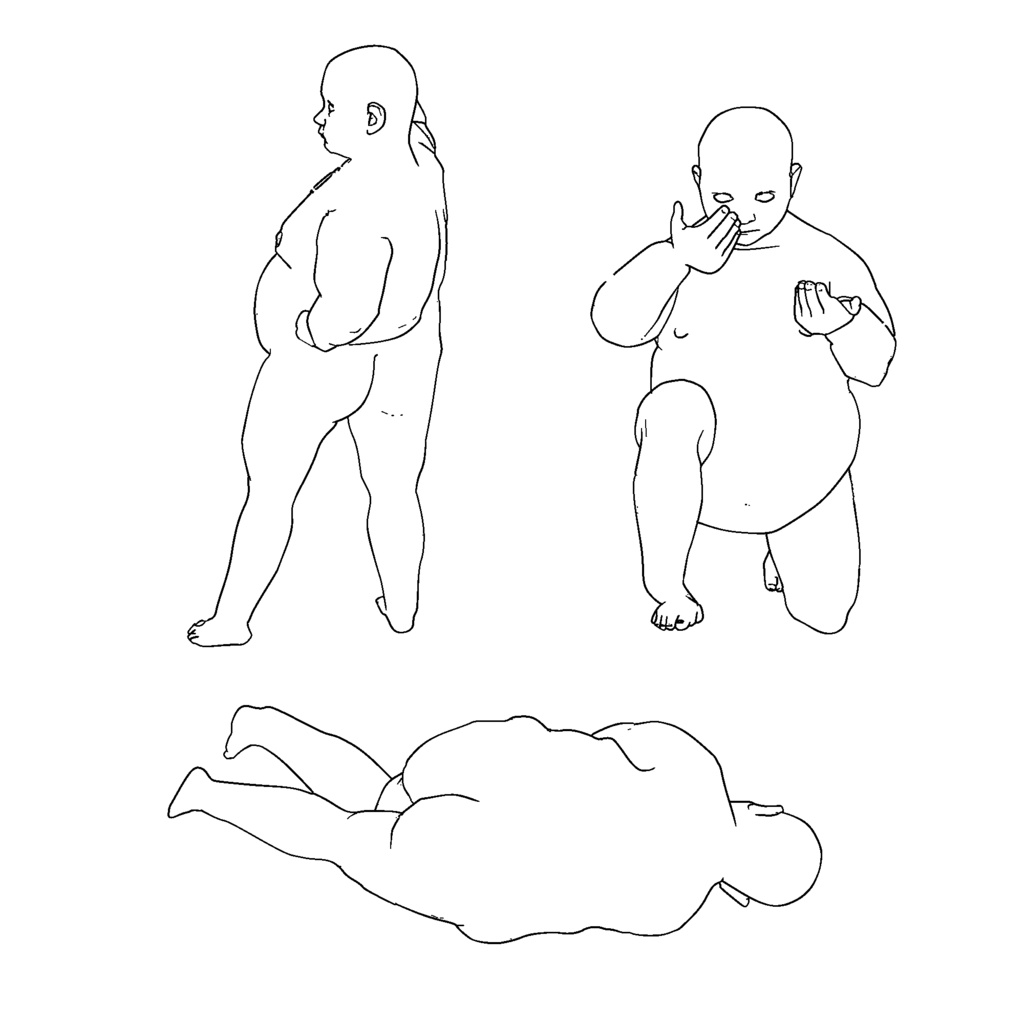 表情まで動かせるリアルなぽっちゃり小学生男子 3Dキャラ素材(FBX対応)ふっくらキッズ表現に最適!【CLIP STUDIO PAINTで使えるおまけつき】