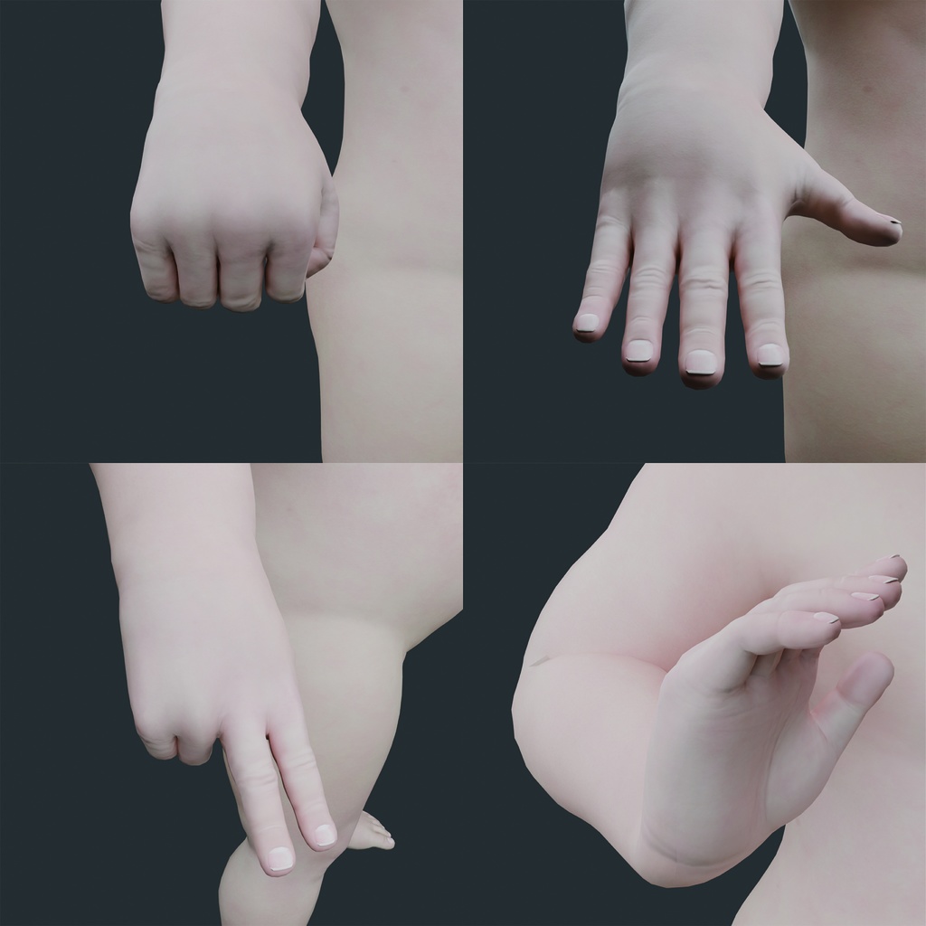 表情まで動かせるリアルなヒレ耳赤ちゃん 3Dキャラ素材(FBX対応) 人魚族・異世界ファンタジーに最適!【CLIP STUDIO PAINTで使えるおまけつき】