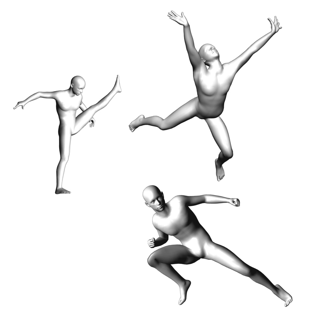 表情まで動かせるリアルな標準体型男性 3Dキャラ素材(FBX対応)日常・汎用性抜群のモブ表現に最適!【CLIP STUDIO PAINTで使えるおまけつき】