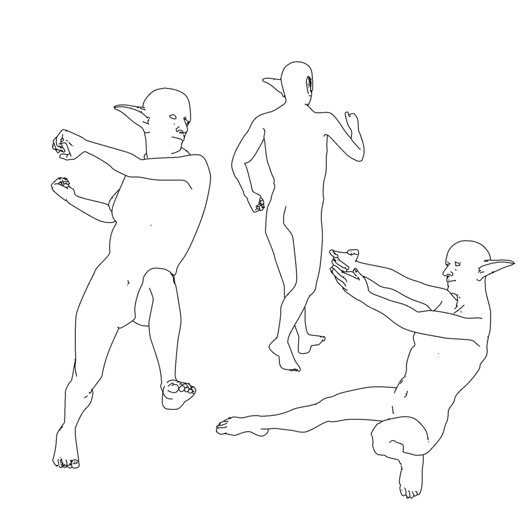 表情まで動かせるリアルなおじいちゃんエルフ 3Dキャラ素材(FBX対応) 森の賢者・異世界モブに最適!【CLIP STUDIO PAINTで使えるおまけつき】