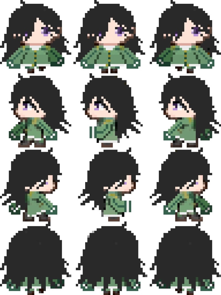 【ピクスクアバター】長髪縁ちゃん