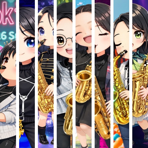 正方形◆TikTok音楽祭8種類
