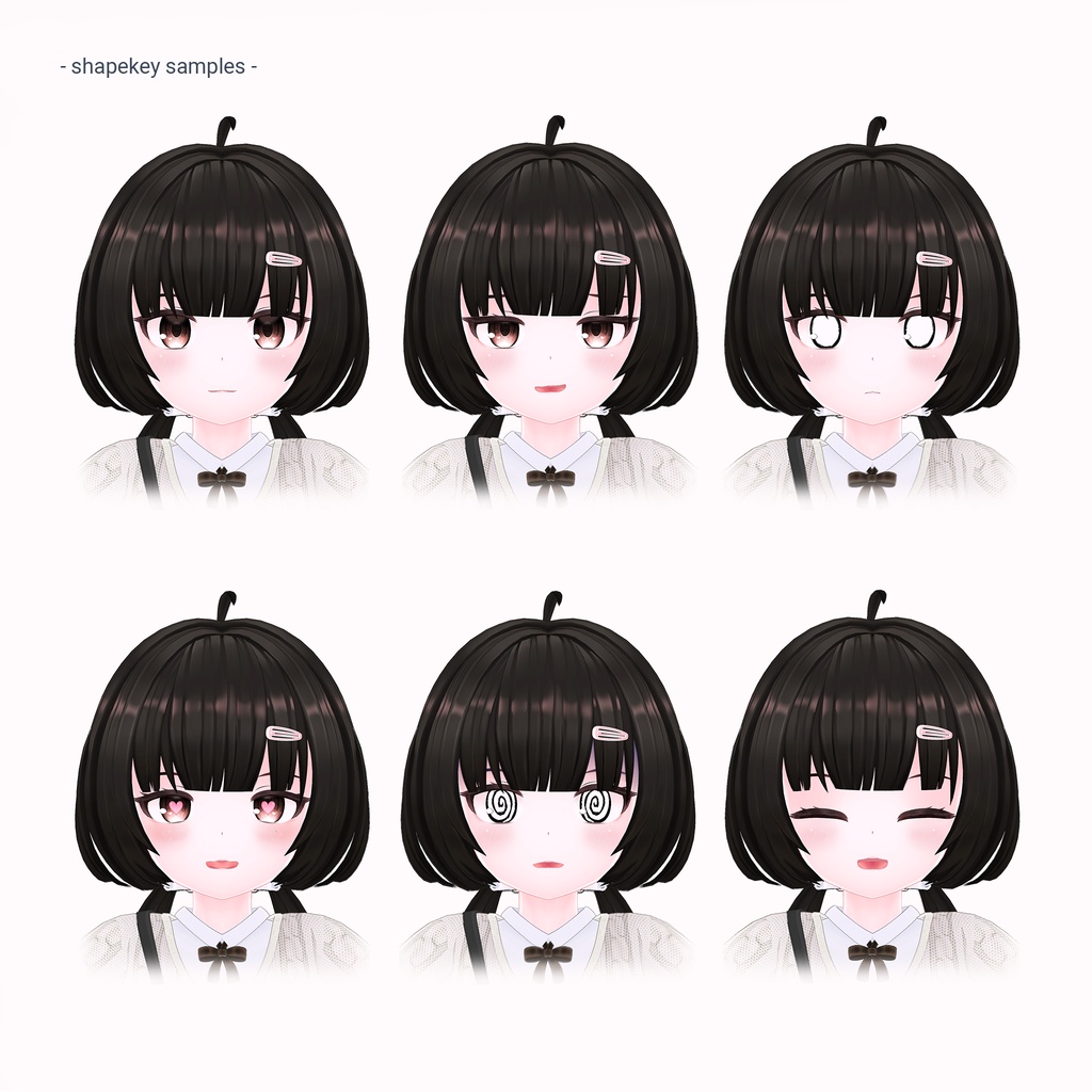 【VRChat】オリジナル3Dモデル Somi ソミ