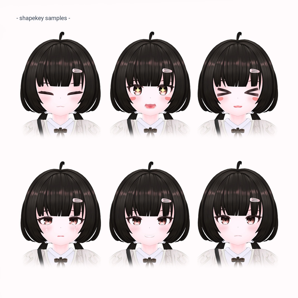 【VRChat】オリジナル3Dモデル Somi ソミ