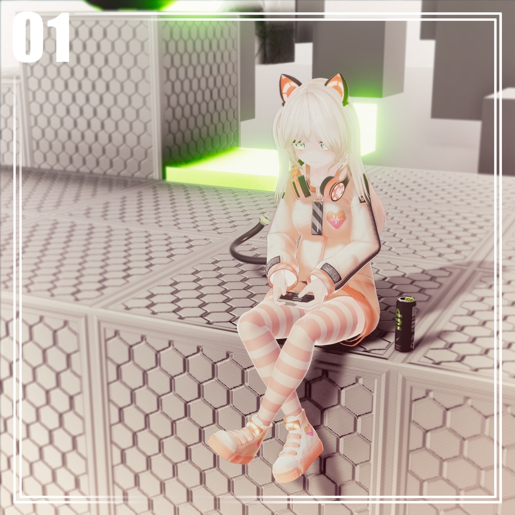 オリジナル3Dモデル 「A.E.D hacker」