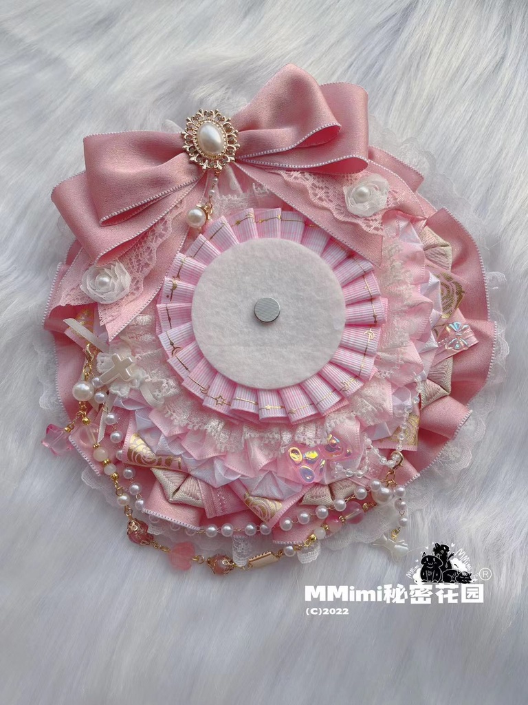 【ピンク少女】MMimiハンドメイドロゼット