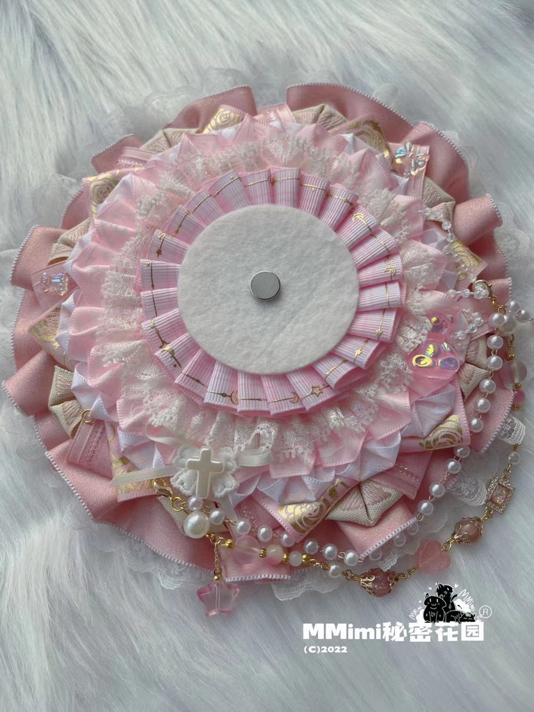 【ピンク少女】MMimiハンドメイドロゼット