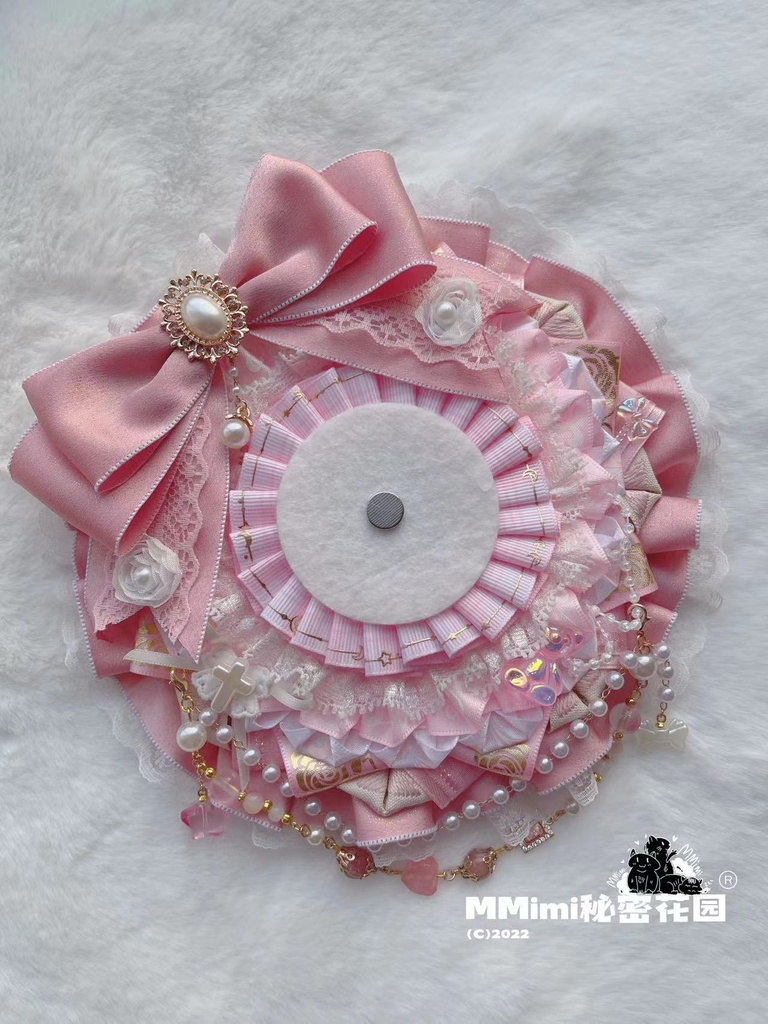 【ピンク少女】MMimiハンドメイドロゼット