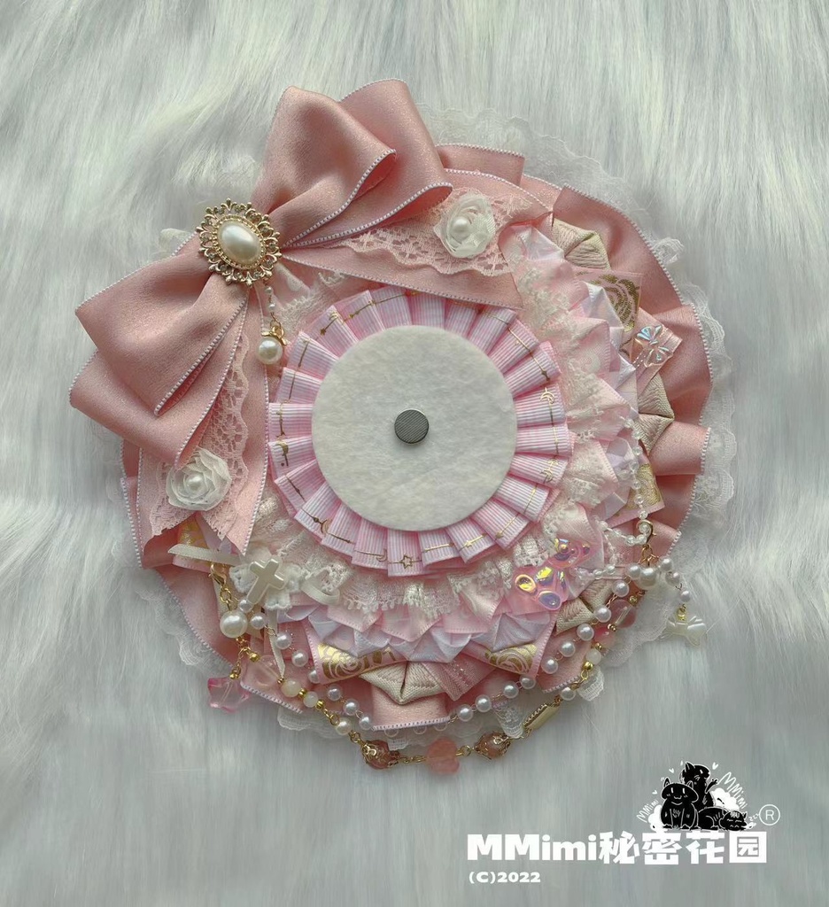 【ピンク少女】MMimiハンドメイドロゼット