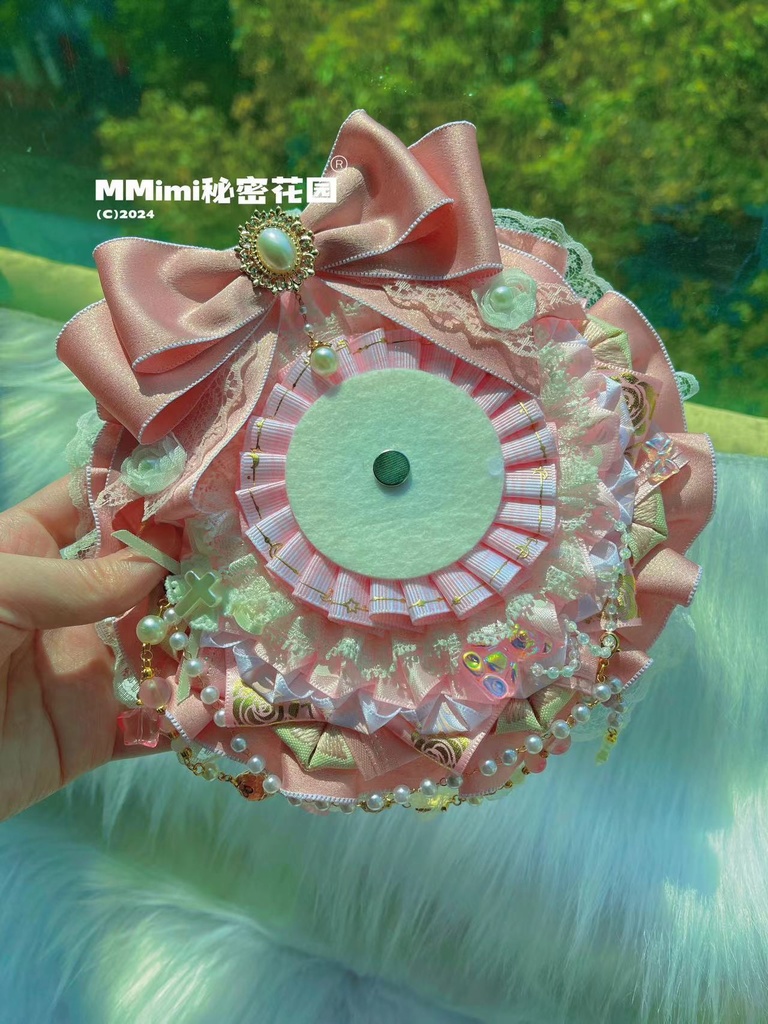 【ピンク少女】MMimiハンドメイドロゼット