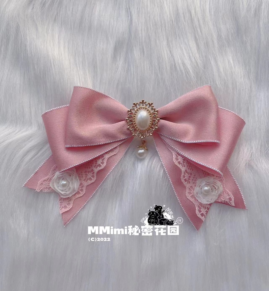 【ピンク少女】MMimiハンドメイドロゼット