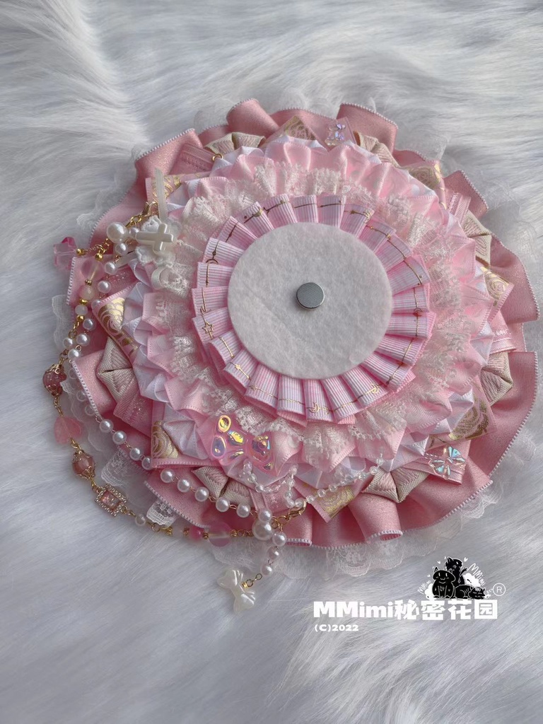 【ピンク少女】MMimiハンドメイドロゼット