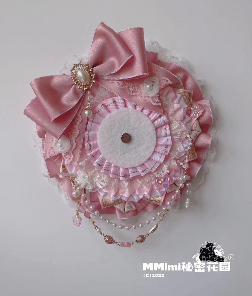 【ピンク少女】MMimiハンドメイドロゼット