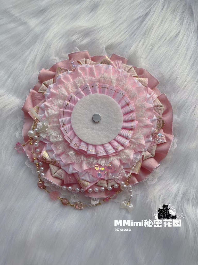 【ピンク少女】MMimiハンドメイドロゼット