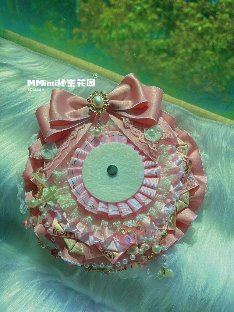 【ピンク少女】MMimiハンドメイドロゼット