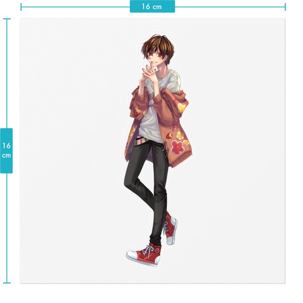 緋衣のの葉ステッカー(全身)