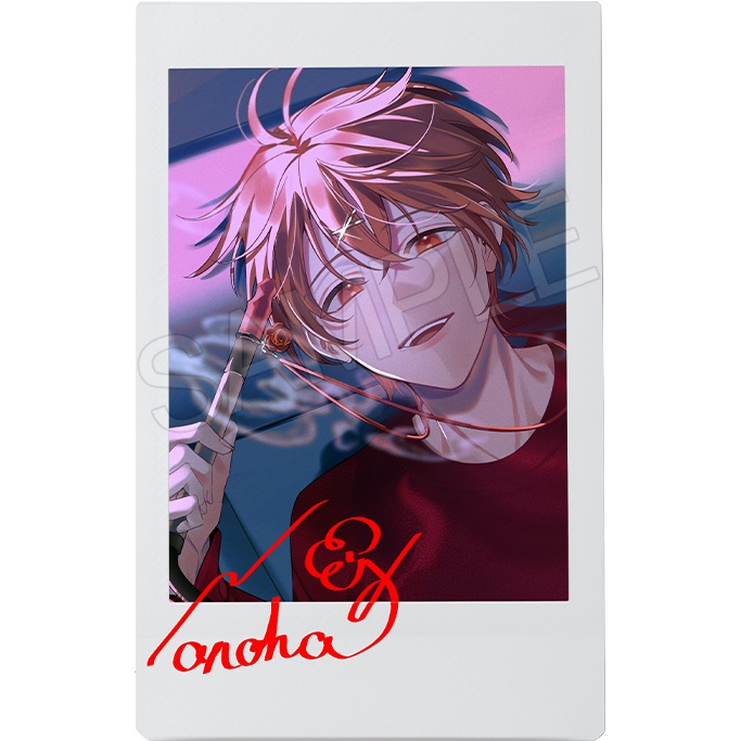 【緋衣のの葉】Hookah Mellowチェキ風イラストカード&コースター【全3種】