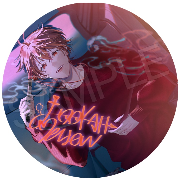 【緋衣のの葉】Hookah Mellowチェキ風イラストカード&コースター【全3種】