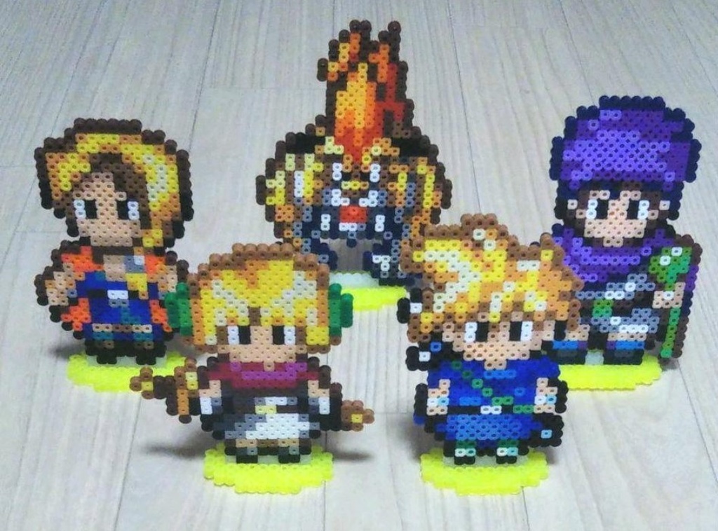 ドラクエ5　アベル　ビアンカ　タバサ　レックス　キラーパンサー　アイロンビーズ