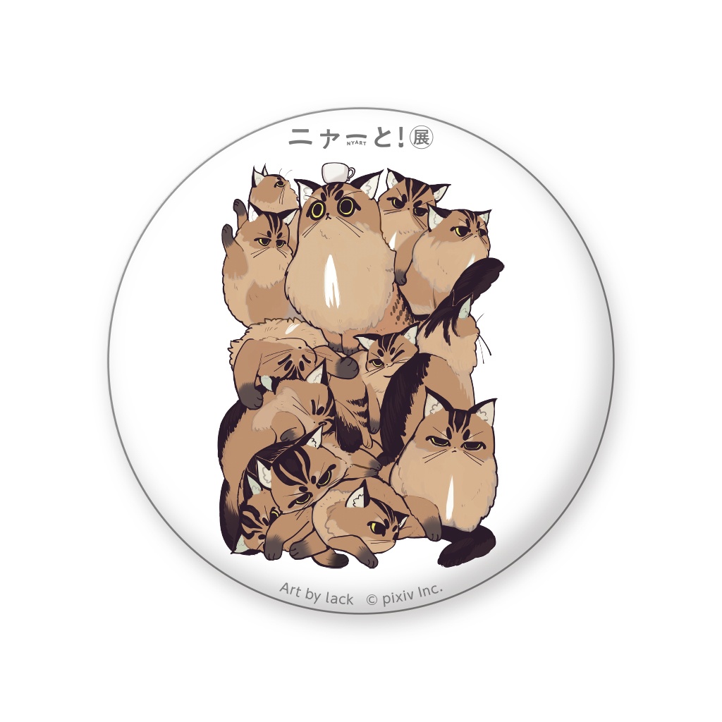 缶バッジA(全5種ランダム)<AKR・ERIMO・lack・NAJI柳田・nanana>