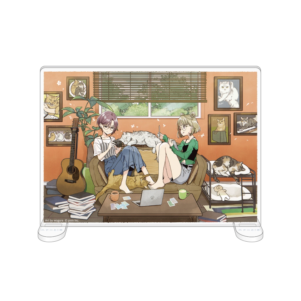 卓上スタンドアクリルアート<wogura>