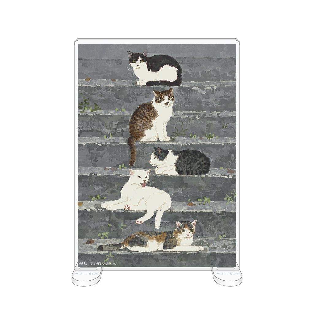 卓上スタンドアクリルアート<くまおり純>