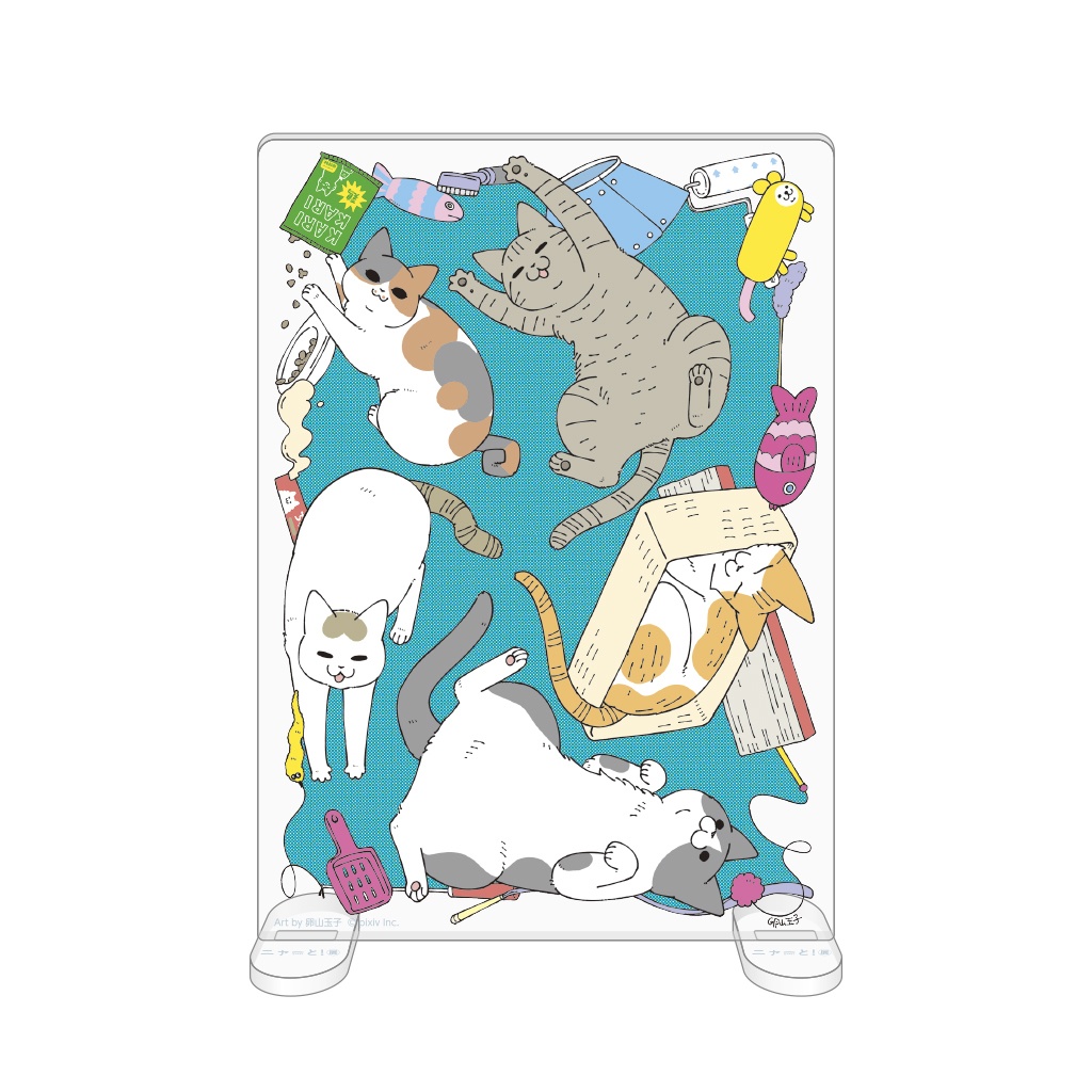 卓上スタンドアクリルアート<卵山玉子>