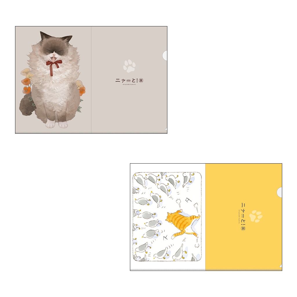 クリアファイルセットH（2枚1セット）<ねこ助・ねこまき>