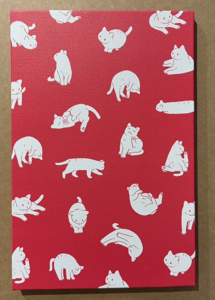 【受注販売】P6サイズキャンバスアート<AKR>「RED」