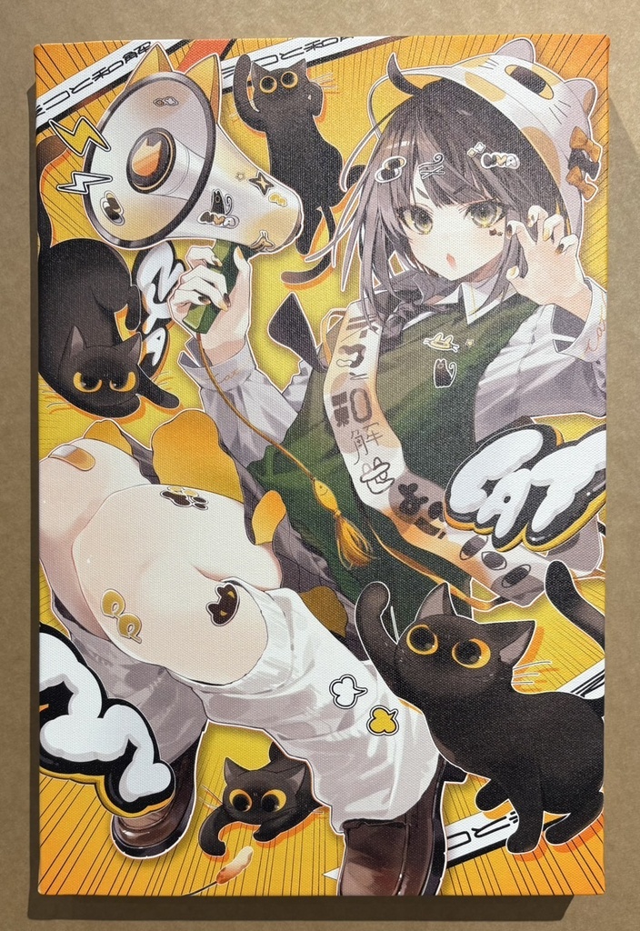 【受注販売】P6サイズキャンバスアート<おしおしお>