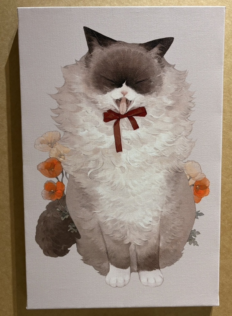 【受注販売】P6サイズキャンバスアート<ねこ助>