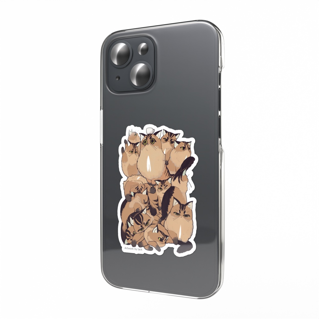 【BOOTH限定】スマホステッカー<lack>