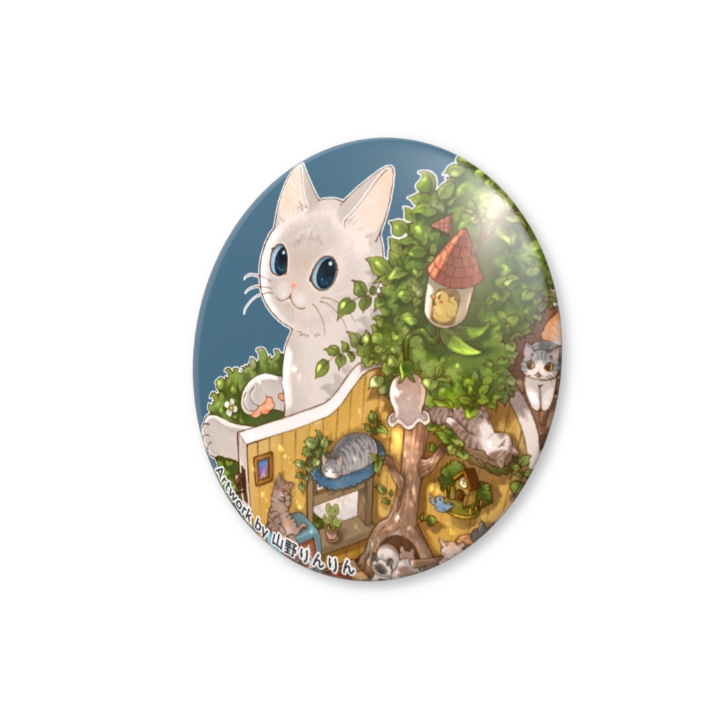 【BOOTH限定】缶バッジ(32㎜)<山野りんりん>