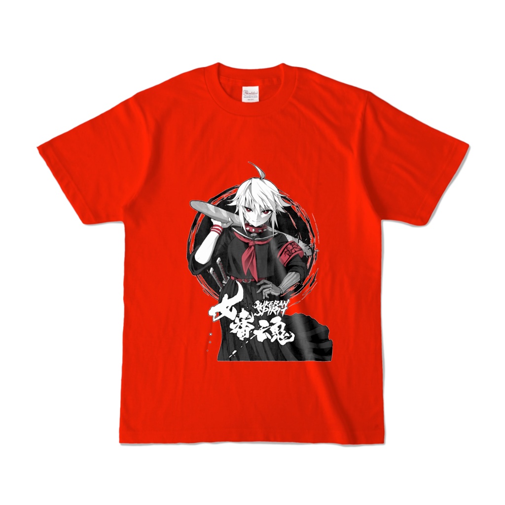 女番魂 Tシャツ レッド/ SUKEBAN SPRIT T-shirt Red