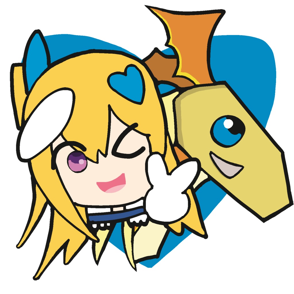 ユメグラ×デジモンステッカーA　鳩岡小恋＆ペガスモン