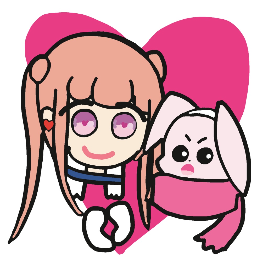 ユメグラ×デジモンステッカーB　雛芽るち＆キュートモン