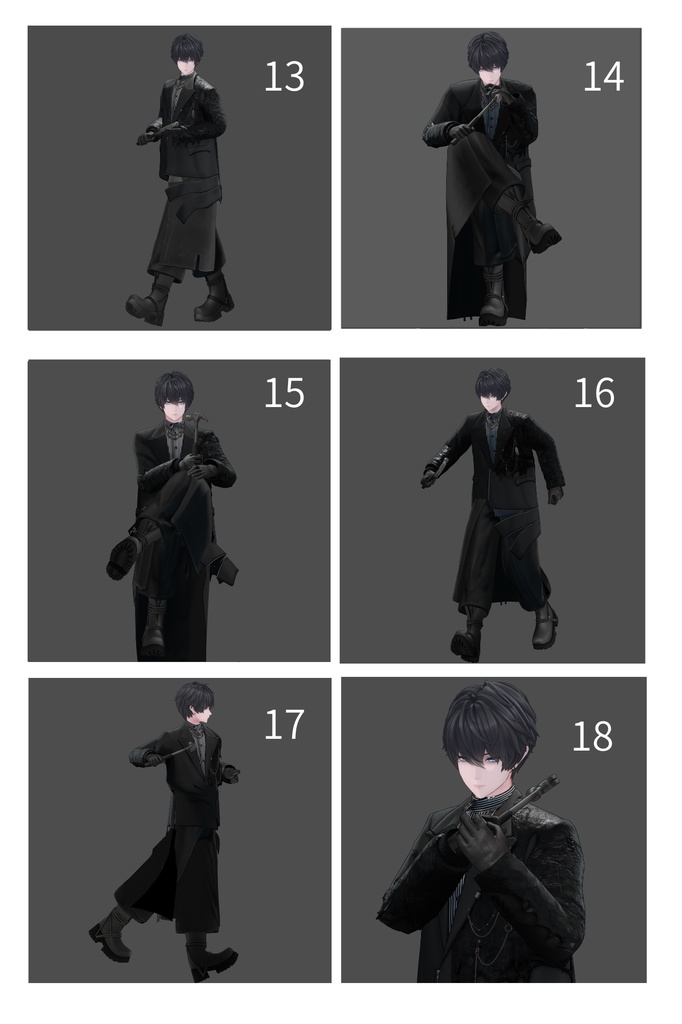 【獏専用】やる気!マシマシポーズ集