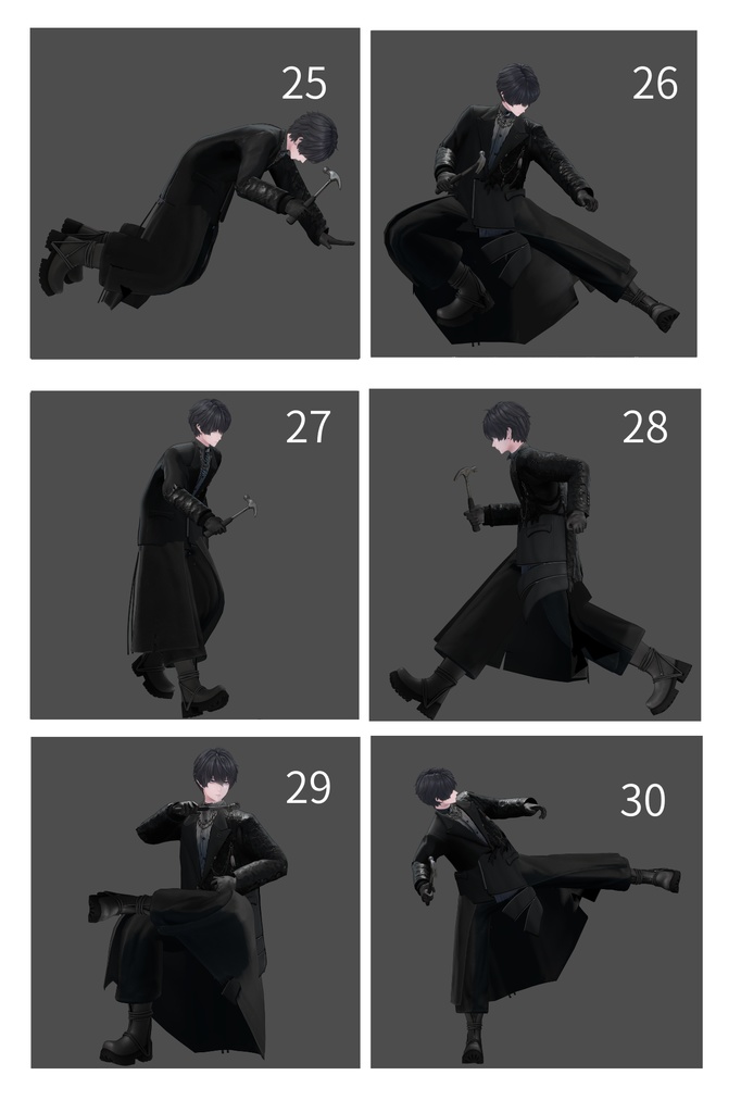 【獏専用】やる気!マシマシポーズ集