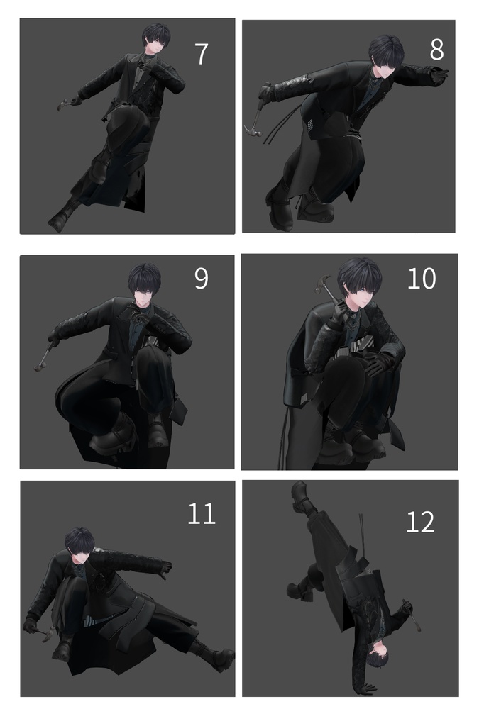 【獏専用】やる気!マシマシポーズ集