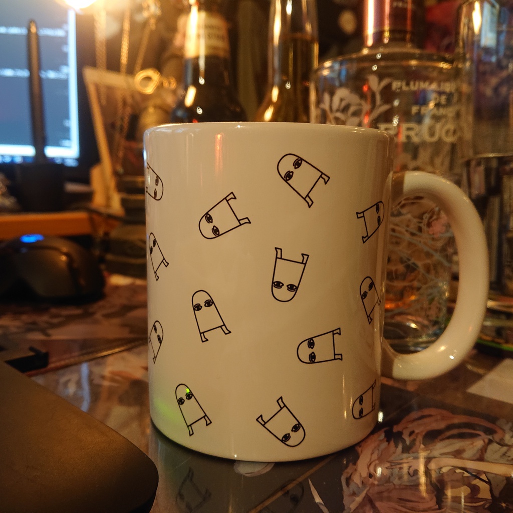 散らばりメジェド マグカップ