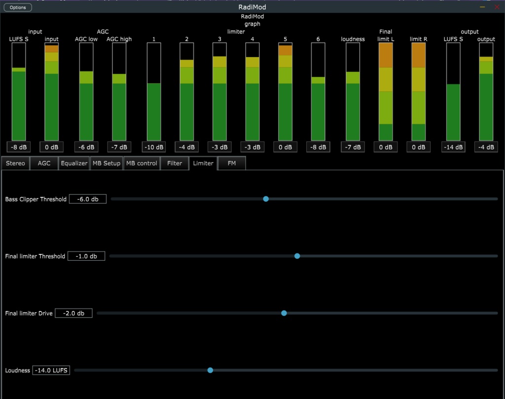 配信用 全自動音量・音質調整ソフトRadiMod audio processor