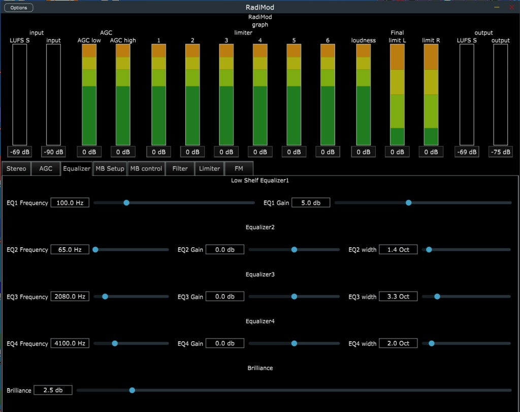 配信用 全自動音量・音質調整ソフトRadiMod audio processor