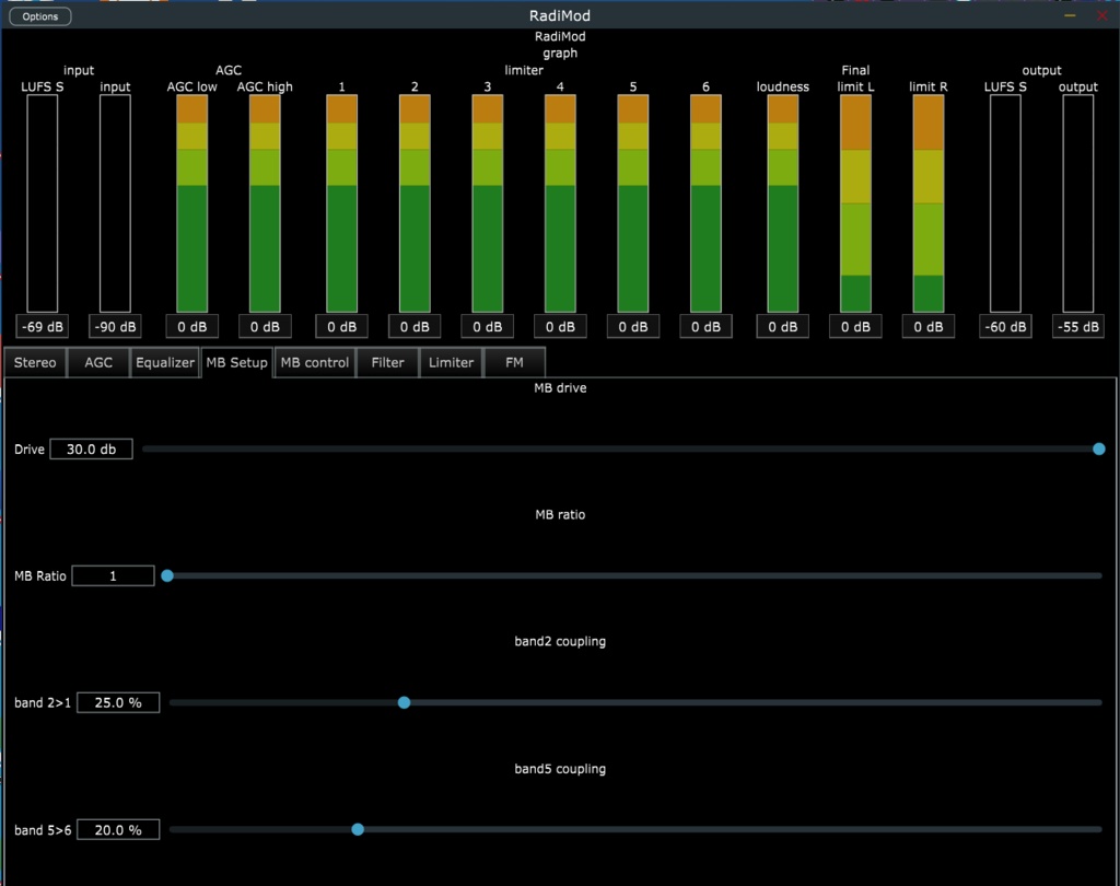 配信用 全自動音量・音質調整ソフトRadiMod audio processor