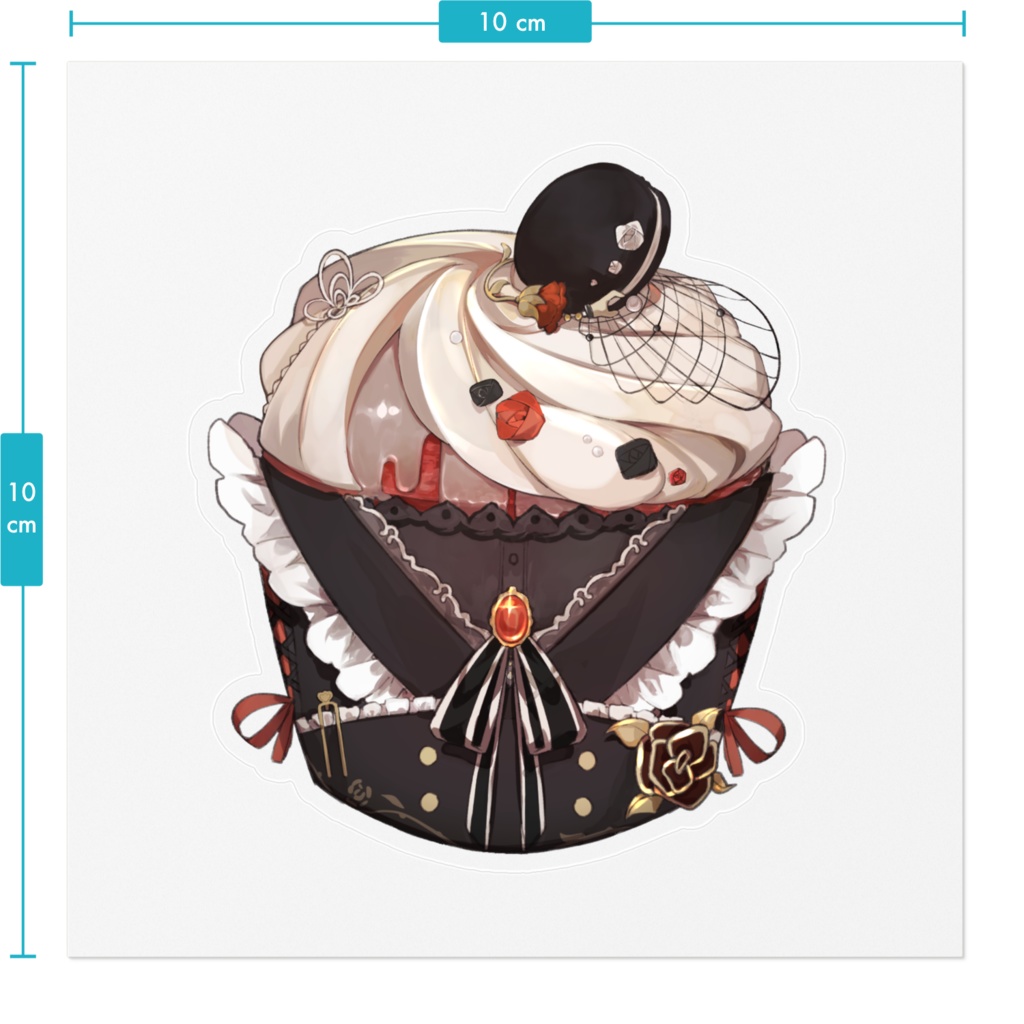 蜜月にいろ かっぷけーきすてっかー