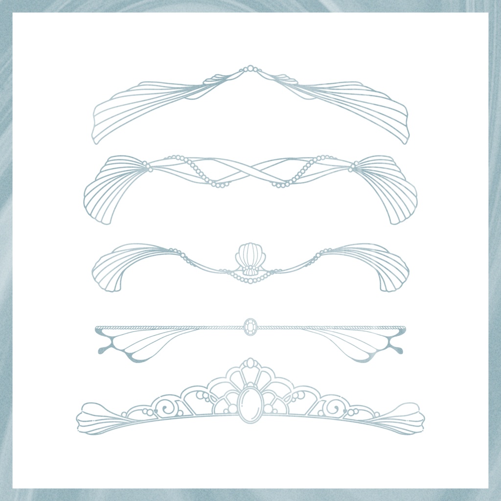 𓊆配信・TRPG用𓊇 装飾・枠素材 𓊆Summer𓊇